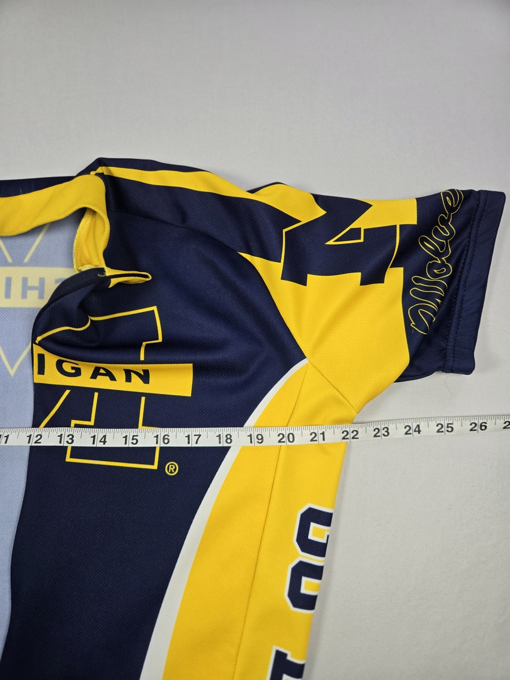 Vintage Michigan Wolverines Cycling Jersey Adrenaline Promotions Size Large - Picture 8 of 12
